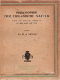 Image of Philosophie Der Organische Natuur: Oud En Nieuw Denken Over Het Leven