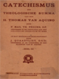 Image of Catechismus Der Theologische Summa Van Den H. Thomas Van Aquino III
