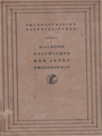 Image of Geschichte Der Alten Philosophie, Band X Der Philosophischen Handbibliothek