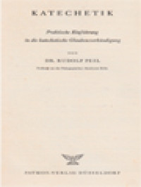 Image of Katechetik: Praktische Einführung In Die Katechetische Glaubensverkündigung