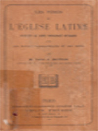 Image of Les Pères De L'église Latine: Extraits De Leurs Principaux Ouvrages Avec Des Notices Biographiques Et Des Notes