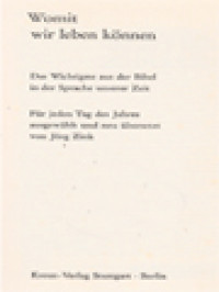 Image of Womit Wir Leben Können: Das Wichtigste Aus Der Bibel In Der Sprache Unserer Zeit
