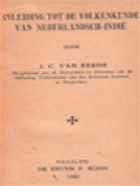 Image of Inleiding Tot De Volkenkunde Van Nederlands-Indië