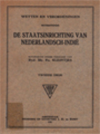 Image of De Staatsinrichting Van Nederlandsch-Indië