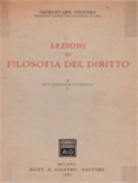 Image of Lezioni Filosofia Del Diritto