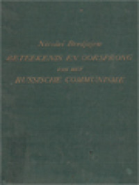 Image of Betekenis En Oorsprong Van Het Russische Communisme: Een Bijdrage Tot De Psychologie En De Sociologie Van Het Russische Communisme