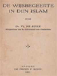Image of De Wijsbegeerte In Den Islam