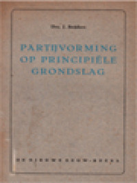 Image of Partijvorming Op Principiele Grondslag