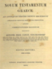 Image of Novum Testamentum Graece: Ad Antiquos Testes Denuo Recensuit