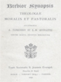 Image of Brevior Synopsis: Theologiae Dogmaticae