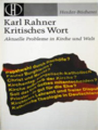 Image of Kritisches Wort: Aktuelle Probleme In Kirche Und Welt