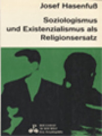 Image of Soziologismus Und Existenzialismus Als Religionsersatz
