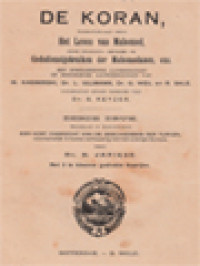 Image of De Koran, Het Leven Van Mahomed, Godsdienstgebruiken Der Mahomedanen, Enz.