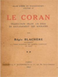 Image of Le Coran: Islam D'hier Et D'aujourd'hui IV