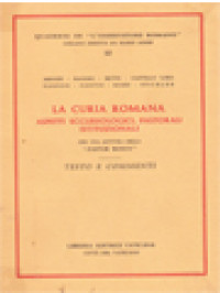 Image of La Curia Romana: Aspetti Ecclesiologici, Pastorali Istituziomali - Testo E Commenti
