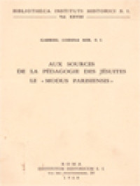Image of Aux Sources De La Pédagogie Des Jésuites Le «Modus Parisiensis»