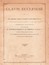 Image of Clavis Ecclesiae: De Ordine Absolutionis Sacramentalis
