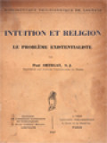 Intuition Et Religion: Le Problème Existentialiste