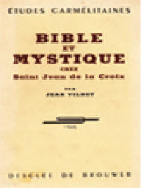 Image of Bible Et Mystique Chez Saint Jean De La Croix