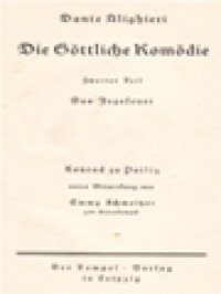 Image of Die Göttliche Komödie II: Das Fegefeuer (Italienisch Und Deutsch)