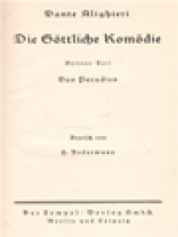 Image of Die Gottliche Komödie III: Das Paradies (Italienisch Und Deutsch)