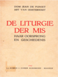 Image of De Liturgie Der Mis: Haar Oorsprong En Geschiedenis