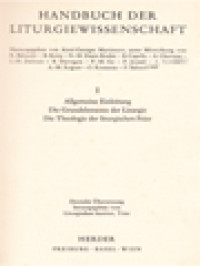 Image of Handbuch Der Liturgiewissenschaft I: Allgemeine Einleitung Die Grundelemente Der Liturgie Die Theologie Der Liturgischen Feier