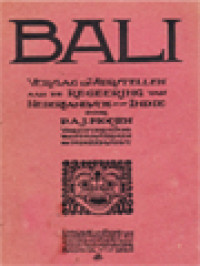 Image of Bali: Verslag En Voorstellen Aan De Regeering Van Nederlandsch-Indie