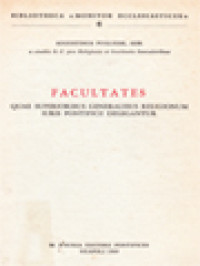 Image of Facultates: Que Superioribus Generalibus Religionum Iuris Pontificii Delegantur
