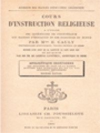 Image of Cours D'instruction Religieuse à L'usage Des Catéchismes De Persévérance