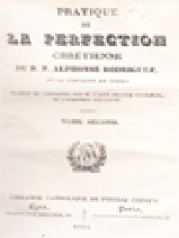 Image of Pratique De La Perfection Chrétienne II