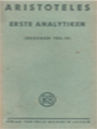 Image of Erste Analytiken: Lehre Vom Schluss (Organon Teil III)