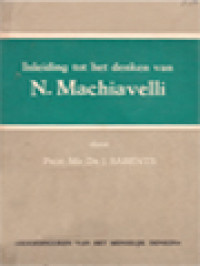 Image of Inleiding Tot Het Denken Van N. Machiavelli