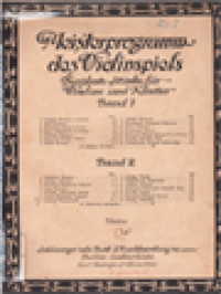 Image of Meisterprogramm Des Violinspiels: Berühmte Stücke Für Violine Und Klavier, Band 1,2
