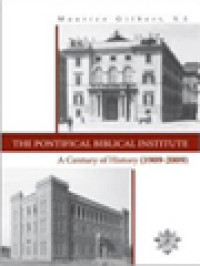 Image of The Pontifical Biblical Institute: A Century Of History (1909-2009)