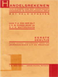 Image of Handelsrekenen: Ten Dienste Van Het Voortgezet Onderwijs In Nederlandsch-Indië I