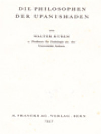 Image of Die Philosophen Der Upanishaden