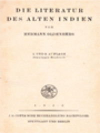 Image of Die Literatur Des Alten Indien