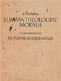 Image of Summa Theologiae Moralis: Complementum De Poenis Ecclesiasticis