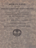 Korte Gids Voor De Prehistorische Verzameling Van Het Koninklijk Bataviaasch Genootschap Van Kunsten En Wetenschappen