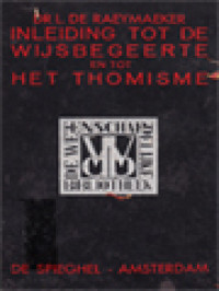 Image of Inleiding Tot De Wijsbegeerte En Tot Het Thomisme