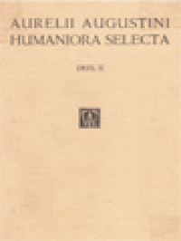 Image of Aurelii Augustini Humaniora Selecta II