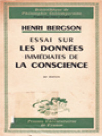 Image of Essai Sur Les Données Immédiates De La Conscience