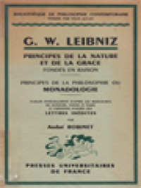 Image of Principes De La Nature Et De La Grace Fondés En Raison: Principes De La Philosophie Ou Monadologie