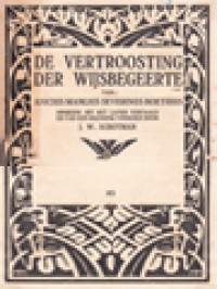 Image of De Vertroosting Der Wijsbegeerte