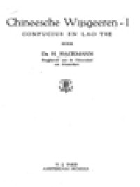 Image of Chineesche Wijsgeeren I: Confucius En Lao Tse