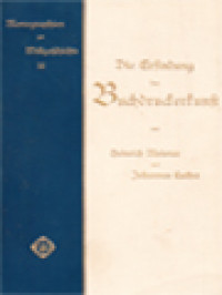 Image of Die Erfindung Der Buchdruckerkunst: Zum Fünfhundertsten Geburtstage Johann Gutenbergs