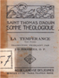 Image of La Tempérance I: 2a 2ae, Questions 141-154