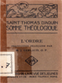 Image of L'Ordre: Suppl. Questions 34-40