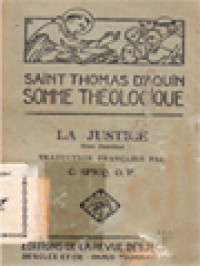 Image of La Justice II: (2a-2ae, Questions 63-66): Les péchés d'Injustice (1)